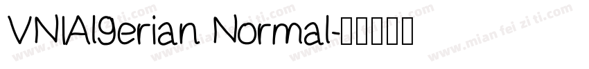 VNIAl9erian Normal字体转换